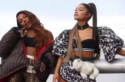 Ariana Grande and Victoria Monét